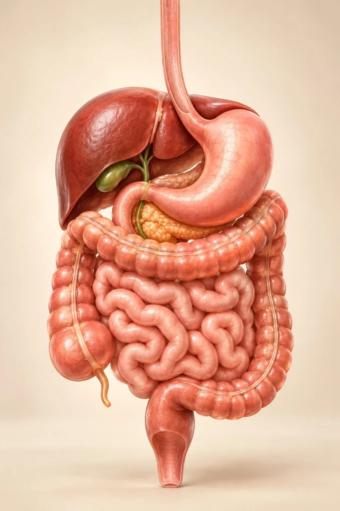 3D Human Stomach and Digestive System Anatomy Model